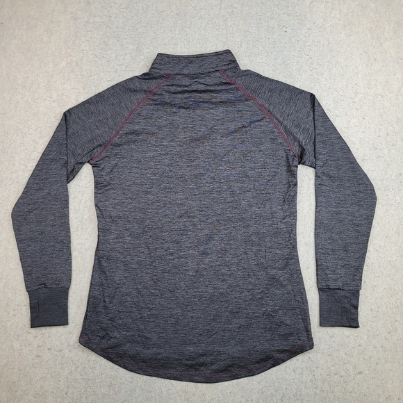 Virginia Tech Hokies Colosseum 1/4 Zip Womens XL Gray‎ Pullover Mock Neck - Picture 5 of 8